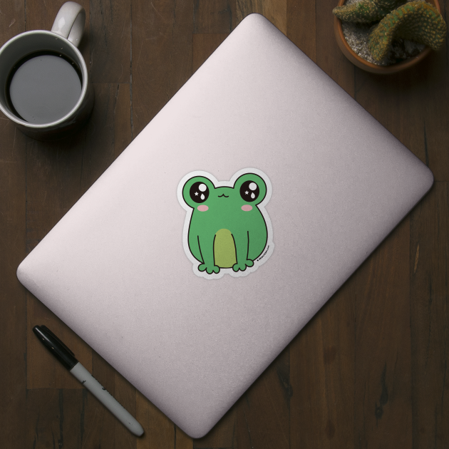 cute frog, kawaii frog cartoon by princessmi-com